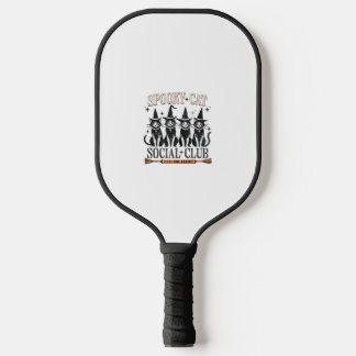 Cat Halloween Spooky Kitten Lover Trick or treat K Pickleball Paddle