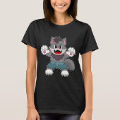 Cat Halloween T-shirt (Voorkant)