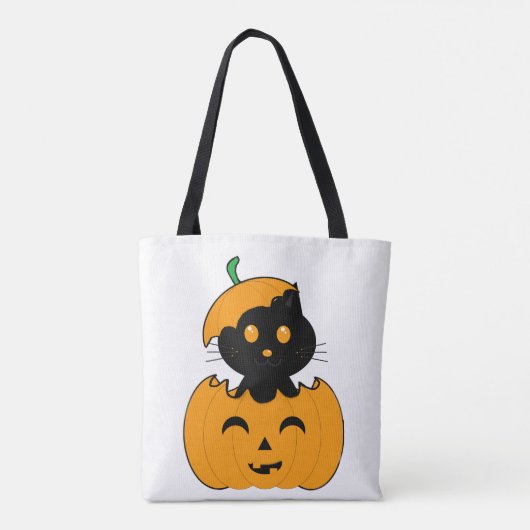 Cat-halloween Tote Bag (Achterkant)