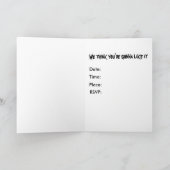 Cat Halloween uitnodiging of wenskaart (Binnen)