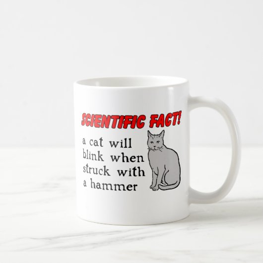 Cat Hammer Funny Mug Humor Koffiemok (Rechts)
