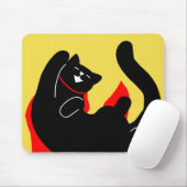 Cat Happy Cape Mousepad Simple Cute Kat Muismat (Met muis)