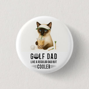 CAT Happy Father's Day voor Cat Dad Kattenliefhebb Ronde Button 3,2 Cm