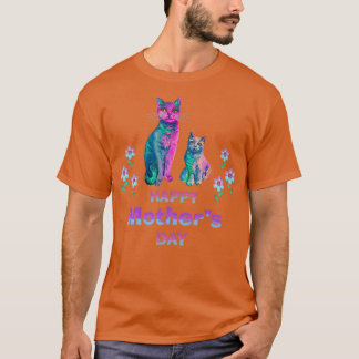 Cat Happy Mothers Dag 1 T-shirt