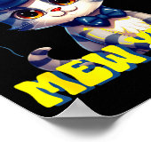 Cat Happy New Year Mew Year Funny New Years Party Poster (Hoek)