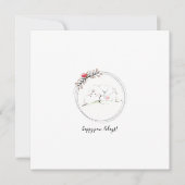 Cat Happy Paw-Lidays Kerstmis Kaart (Voorkant)