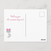 Cat Happy Valentine's Day Cute Kinder Kitten Briefkaart (Achterkant)