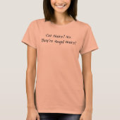 Cat Hares Angel Haar Pets Quote T-shirt (Voorkant)