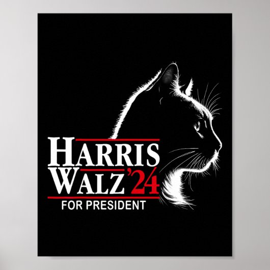Cat Harris Wheimer 24 voor President Electio Poster (Voorkant)