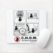Cat Haters Cartoon Mousepad Muismat (Met muis)
