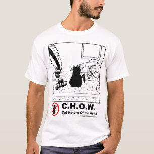 Cat Haters Football Cartoon T-shirt