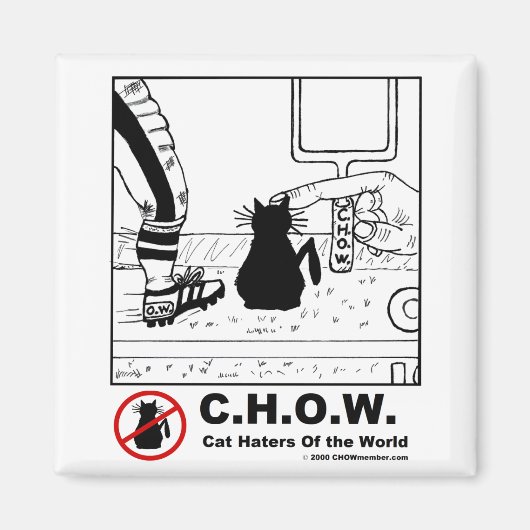 Cat Haters Football Magnet (Voorkant)