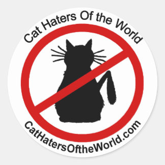 Cat Haters van de Wereld Stickers