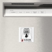 Cat Haters Vrachtwagen Cartoon Magnet (Insitu (Vaatwasser))