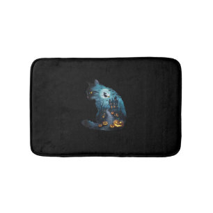 Cat Haunted Horror House Halloween Mannen vrouwen Badmat