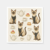 Cat having Afternoon Tea Party Londen Verenigd Kon