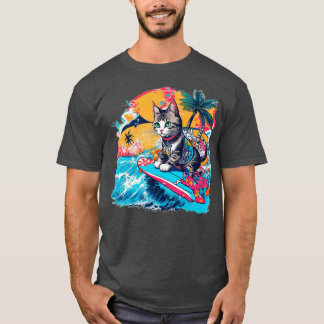 Cat Hawaiian T-shirt