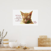 Cat he say - Nursing School Sleep Deprivation Poster (Keuken)