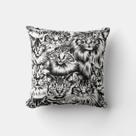 Cat Head-patroon Kussen