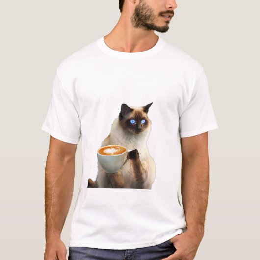 Cat Heart mam Papa Eigenaar Siamese Sphynx Valenti T-shirt (Voorkant)