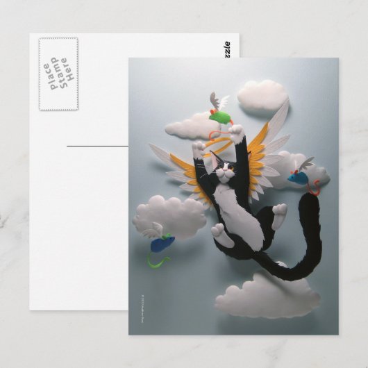 Cat Heaven Briefkaart (Voorkant / Achterkant)