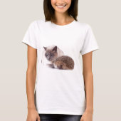 cat & hedgehog t-shirt (Voorkant)