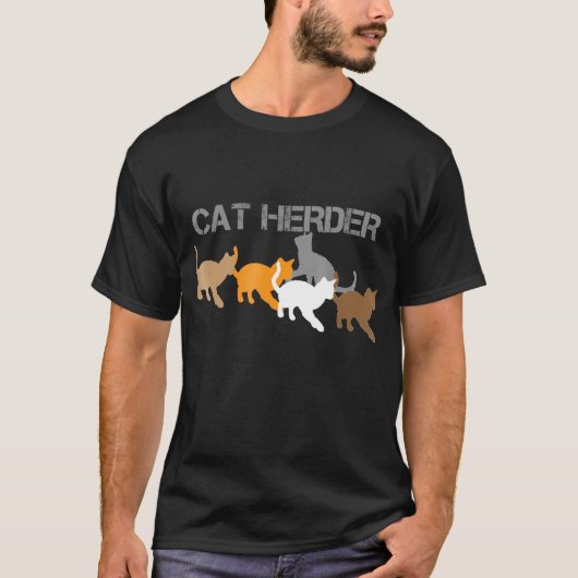 Cat Herder Cat Lover_s T-shirt (Voorkant)