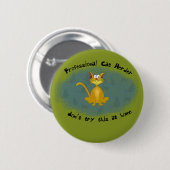 Cat Herder Funny Button (Voorkant /achterkant)