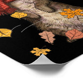 Cat Herfst Breeze Kitten Kitty Cat Lover Poster (Hoek)