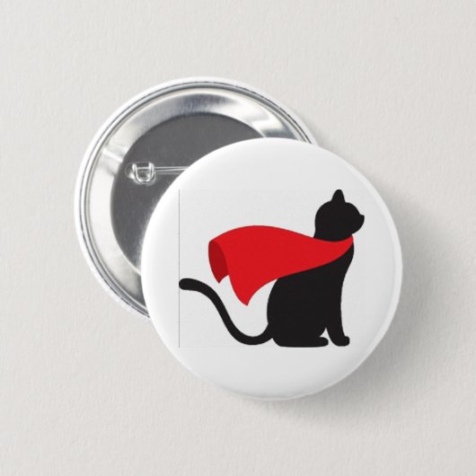 Cat Hero Ronde Button 5,7 Cm (Voorkant /achterkant)