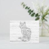 Cat Hieroglyphics Briefkaart (Staand voorkant)