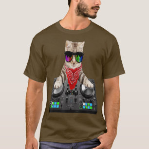 Cat - Hip Hop DJ t shirt Cool Uncle Gift voor
