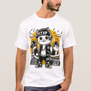 Cat hiphop t-shirt