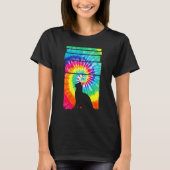 Cat Hippie Tie Dye Cat   T-shirt (Voorkant)