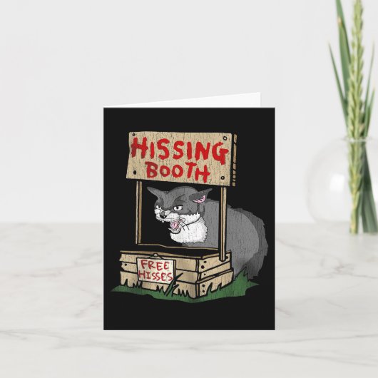 Cat Hissing Booth Free Hisses Kaart (Voorkant)