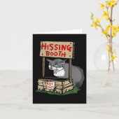 Cat Hissing Booth Free Hisses Kaart (Gele Bloem)