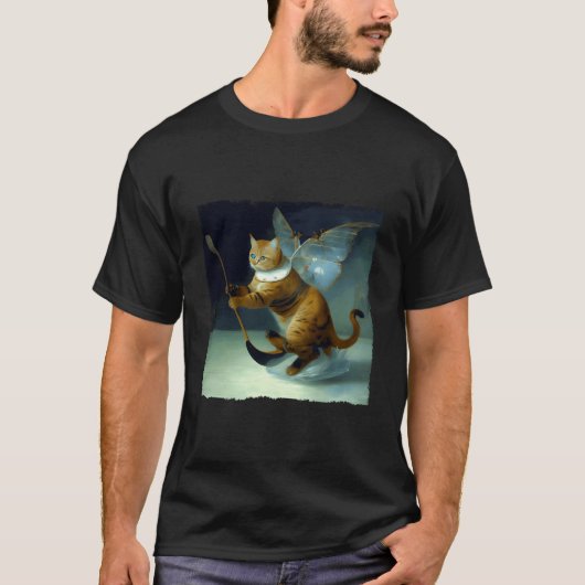 Cat Hockey Butterfly T-shirt (Voorkant)