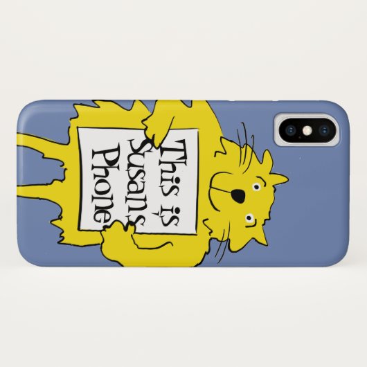 Cat Holding Kaart, eigenaar Case-Mate iPhone Case (Achterkant (horizontaal))