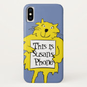 Cat Holding Kaart, eigenaar Case-Mate iPhone Case (Achterkant)