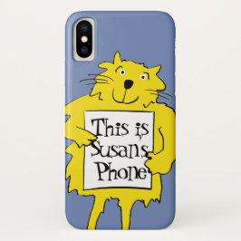 Cat Holding Kaart, eigenaar Case-Mate iPhone Case