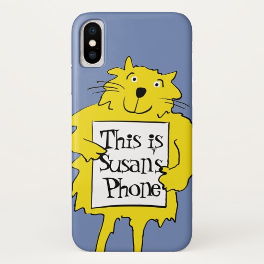 Cat Holding Kaart, eigenaar Case-Mate iPhone Case (Achterkant)