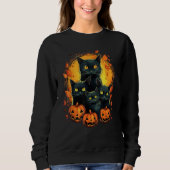 Cat Horror Cute Halloween for Cat Kitty Trui (Voorkant)