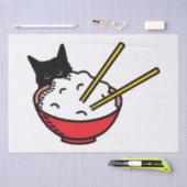 Cat houdt van rijst tissuepapier (Craft)