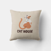 cat house pillowcase kussen (Achterkant)