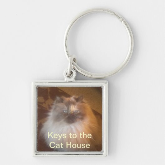 Cat House Sleutelhanger (Voorkant)