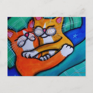 Cat Hugs Briefkaart