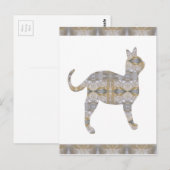 CAT huisdier CRYSTAL Jewel NVN452 KINDEREN GROOT Briefkaart (Voorkant / Achterkant)