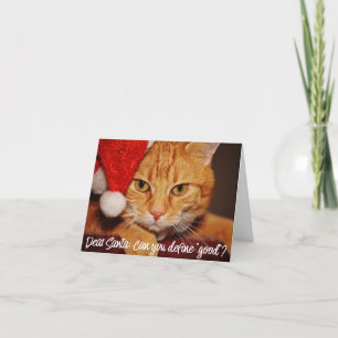 Cat Humor: Beste Santa Define Good Pet Lover Feestdagen Kaart