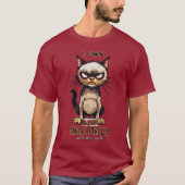 Cat humor T-shirt (Voorkant)
