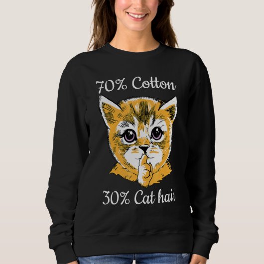 Cat I 70 Cotton 30 Cat Hair I   Cat   Trui (Voorkant)
